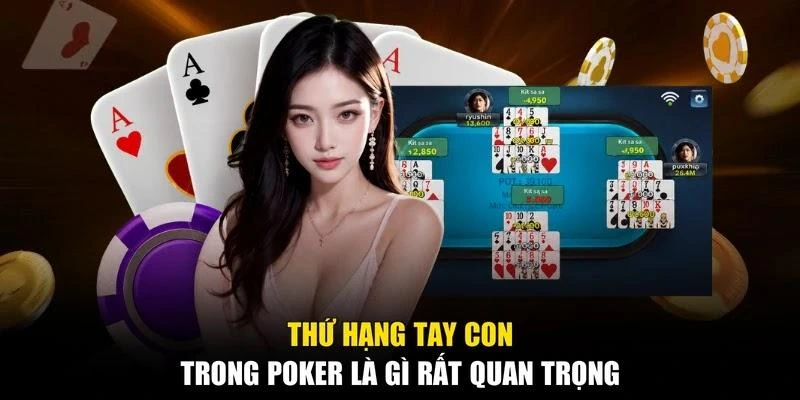 Thứ hạng tay con trong poker là gì rất quan trọng