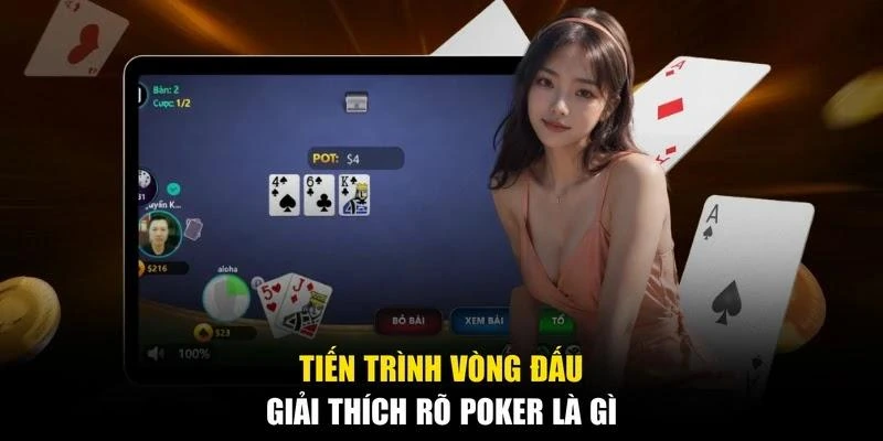 Tiến trình vòng đấu giải thích rõ poker là gì